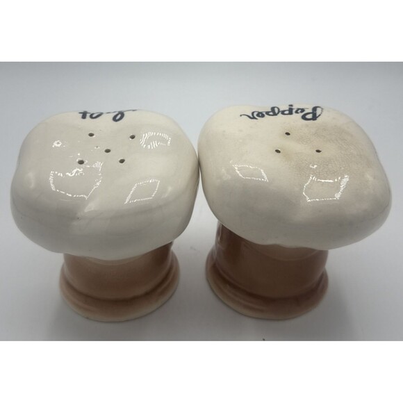 Vintage Large Chef Head/Hat Squinting Eyes Salt & Pepper Shaker Set Japan 4.5" - Picture 7 of 13